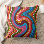 民俗的なパターン抽象化 クッション (ブランケット)