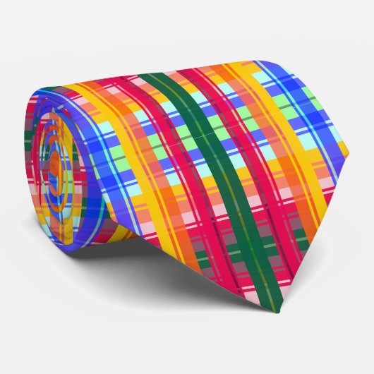 民俗的なパターン抽象化 ネクタイ (ロール)