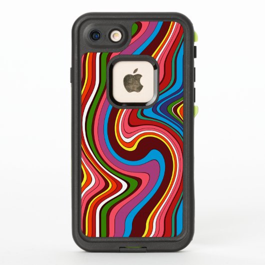 民俗的なパターン抽象化 LifeProof iPhoneケース (裏面)