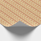 民俗的ろうけつ染めフローラ民族様式 ラッピングペーパー (角)