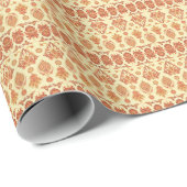 民俗的ろうけつ染めフローラ民族様式 ラッピングペーパー (ロールコーナー)