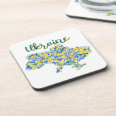 民俗的パターンとウクライナタイポグラフィ コースター (左側)