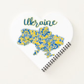 民俗的パターンとウクライナタイポグラフィ ノートブック (裏面)