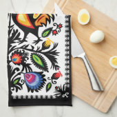 民俗組成ユニークキッチンタオル キッチンタオル (四つ折り)