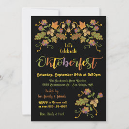 民俗芸術刺繍オクトーバーフェスト招待状 招待状