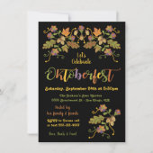 民俗芸術刺繍オクトーバーフェスト招待状 招待状 (正面)