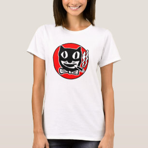 民俗芸術家によるイエス・キリストBrejo喫煙のキットKatの時計 Tシャツ