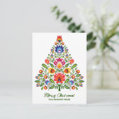 民俗魔法の魔法:低いクリスマスインスパイア ポストカード (スタンド正面)