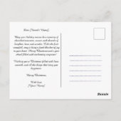 民俗魔法の魔法:低いクリスマスインスパイア ポストカード (裏面)