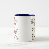 民俗鳥類 ツートーンマグカップ (中央)