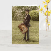 民兵ドラマー・ボーイ カード (黄色い花)