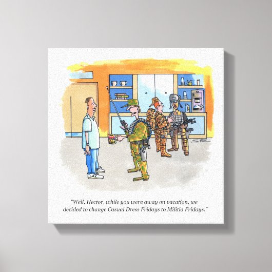 民兵フライデイズキャンバス印刷 キャンバスプリント (正面)