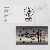 民天1776年7月4日 名刺 (正面/裏面)