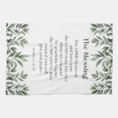 民数記6:24-26 主があなたを祝福し、あなたを守られますように キッチンタオル (横)