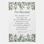 民数記6:24-26 主があなたを祝福し、あなたを守られますように キッチンタオル (縦)