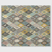 民族かわいらし様式 ラッピングペーパー (フラット)