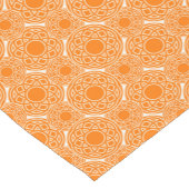民族のアフリカのオレンジ幾何学的なパターン ショートテーブルランナー (コーナー)