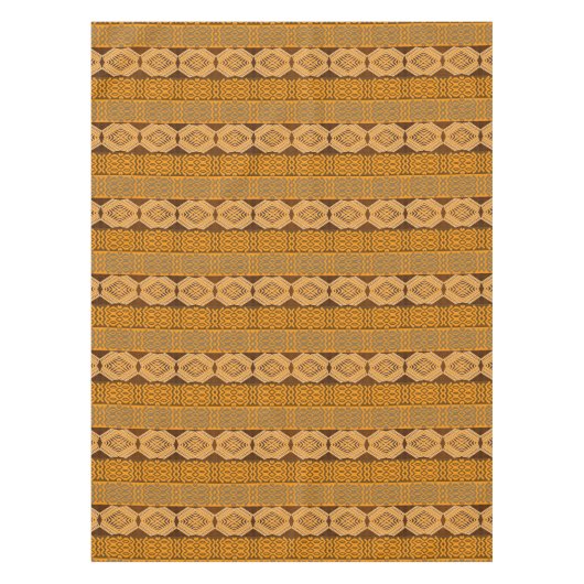 民族のアフリカのストライプのな種族パターン テーブルクロス (正面)