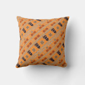 民族のアフリカのマスクパターン クッション (裏面)