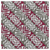 民族のアフリカの幾何学的なパターン ファブリック (クローズアップ)