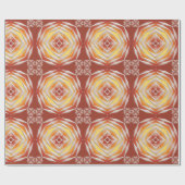 民族のアフリカの幾何学的 ラッピングペーパー (フラット)