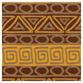 民族のアフリカの手描きのパターン ファブリック (クローズアップ)