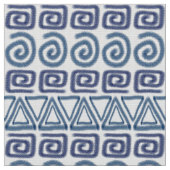 民族のアフリカの手描きのパターン ファブリック (クローズアップ)