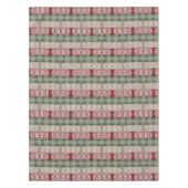 民族のアフリカの種族のストライプなパターン テーブルクロス (正面)