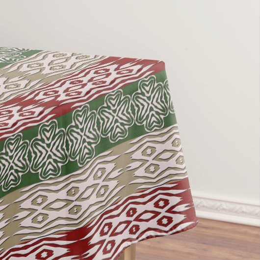 民族のアフリカの種族のストライプなパターン テーブルクロス (インサイチュ)