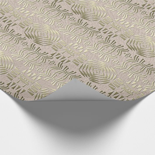 民族のアフリカの種族の幾何学的なパターン ラッピングペーパー (角)