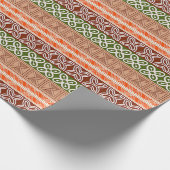 民族のアフリカの種族の幾何学的なAdinkra ラッピングペーパー (角)