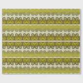 民族のアフリカの種族の幾何学的なAdinkra Simbols ラッピングペーパー (フラット)