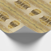 民族のアフリカの種族の幾何学的 ラッピングペーパー (角)