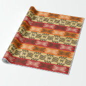 民族のアフリカの種族の幾何学的 ラッピングペーパー (アンロールド)