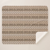 民族のアフリカの種族の手描きのパターン シェルパブランケット (正面(横))