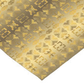 民族のアフリカの種族の金パターン ショートテーブルランナー (コーナー)