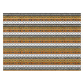 民族のアフリカの種族は縞で飾ります テーブルクロス (正面(横))