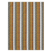 民族のアフリカの種族は縞で飾ります テーブルクロス (正面)