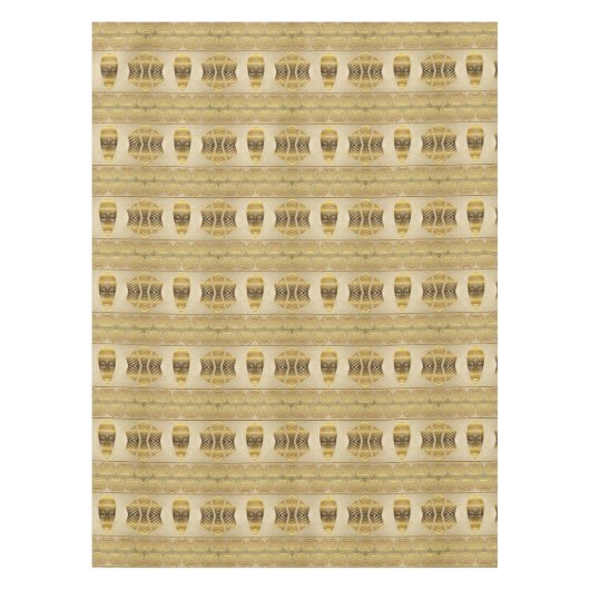 民族のアフリカの種族パターン テーブルクロス (正面)