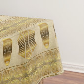 民族のアフリカの種族パターン テーブルクロス (インサイチュ)