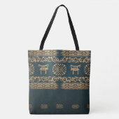 民族のアフリカの種族パターン トートバッグ (正面)