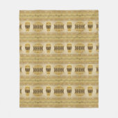 民族のアフリカの種族パターン フリースブランケット (正面)