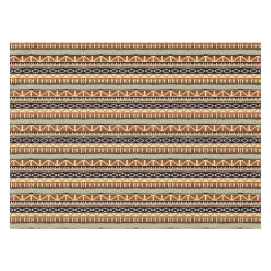 民族のアフリカの継ぎ目が無いパターン テーブルクロス (正面(横))