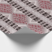 民族のアフリカの継ぎ目が無いパターン ラッピングペーパー (角)