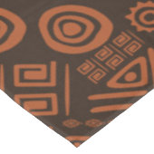 民族のアフリカパターン茶色および金#10 テーブルクロス (アングル)