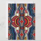 民族のアフリカ人のDashikiのレースのバレンタインデーカード シーズンカード (裏面)