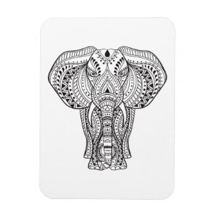 民族のインドゾウ マグネット