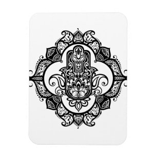民族のオーナメントの落書きのHamsa マグネット