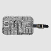 民族のオーナメント ラゲッジタグ (正面横)