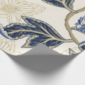 民族のシームレスなパターンとインディアンオーナメント。ヴィント ラッピングペーパー (角)